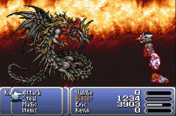 Final Fantasy screen
