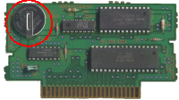 A battery inside a NES cart