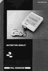 SNES manual
